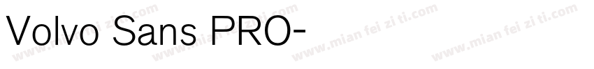 Volvo Sans PRO字体转换